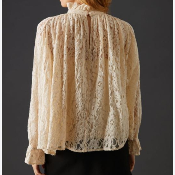 MILLE CHANTAL TRAPEZE BLOUSE IN CREAM SIZE XXS NWT - Picture 2 of 9